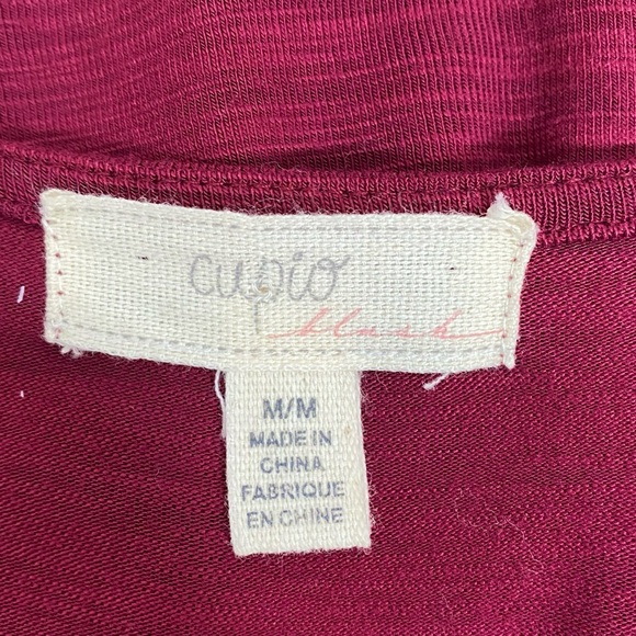 Embroidered Burgundy Boho Cardigan - Picture 9 of 12